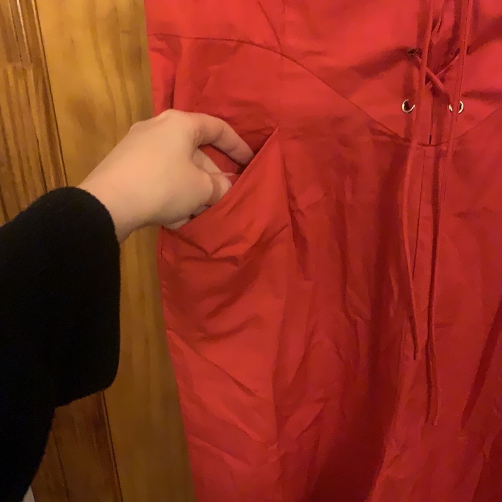 Samantha pleet Rosalind jumpsuit red corset 6 nwt - Picture 7 of 9